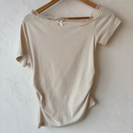 asymmetry lace tops (3color)