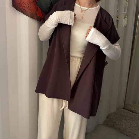 no collar poncho vest