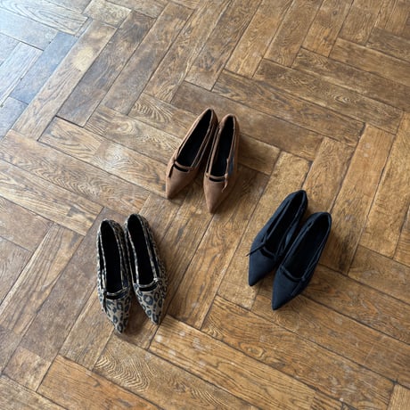 pointed flat shoes (3color)