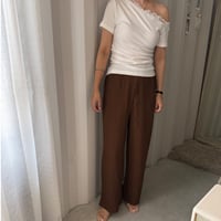 Wrinkles ruff pants