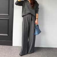 one tuck slacks pants(2color)