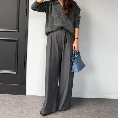 one tuck slacks pants(2color)