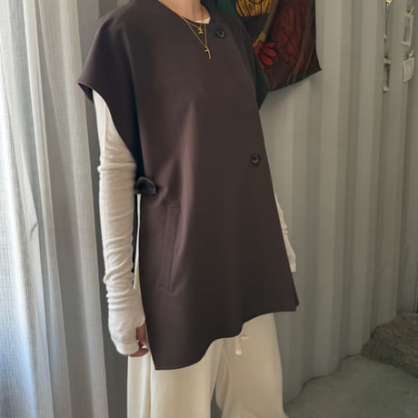 no collar poncho vest