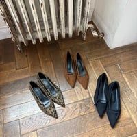 pointed flat shoes (3color)