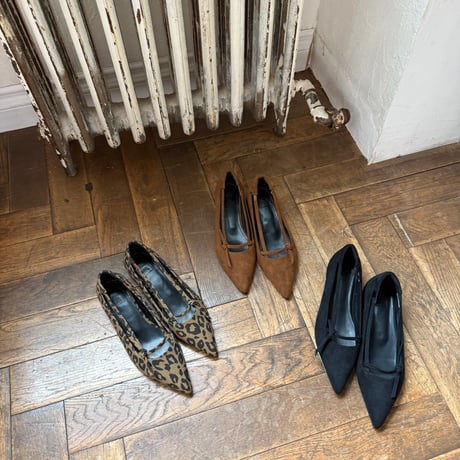 pointed flat shoes (3color)