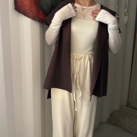 no collar poncho vest