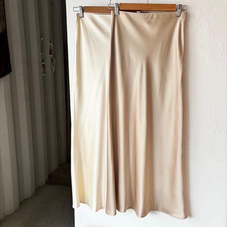 satin nudie skirt (2color)