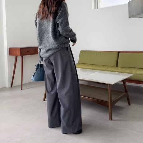 one tuck slacks pants(2color)