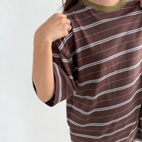 random border t-shirt (3color)