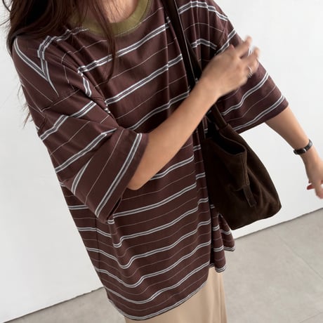 random border t-shirt (3color)