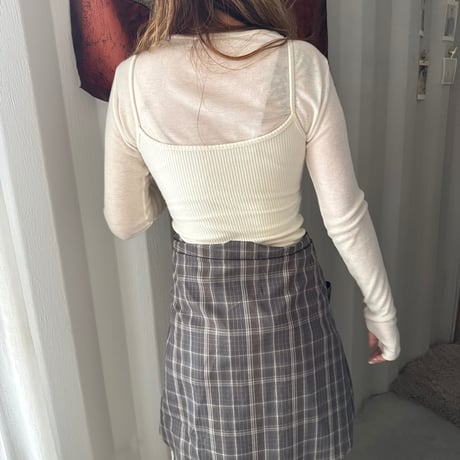 finger hole long sleeve tops（5color）