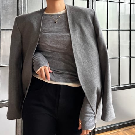 finger hole long sleeve tops（5color）