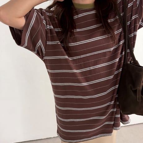 random border t-shirt (3color)