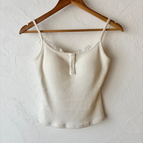 henry neck lace camisole（3color）
