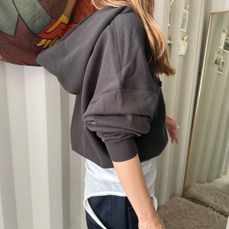 organic cotton sweat parker