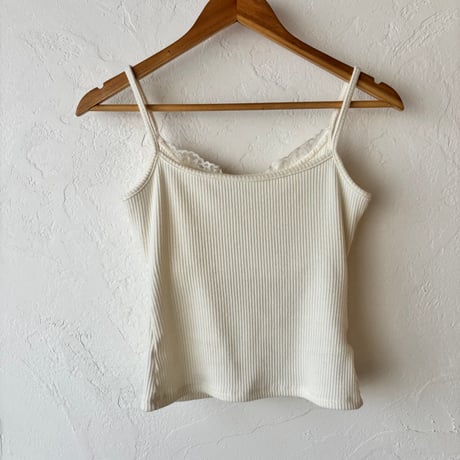 henry neck lace camisole（3color）