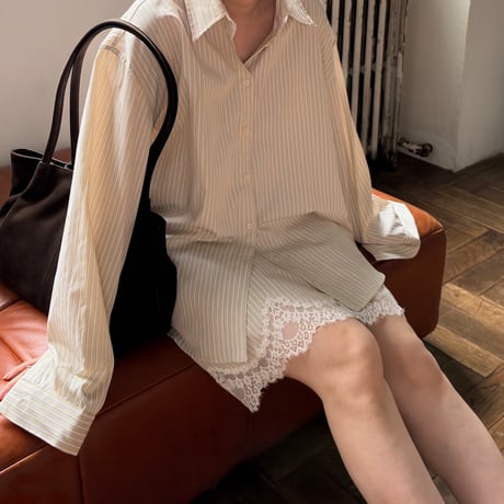 stripe lace skirt ※setup可能