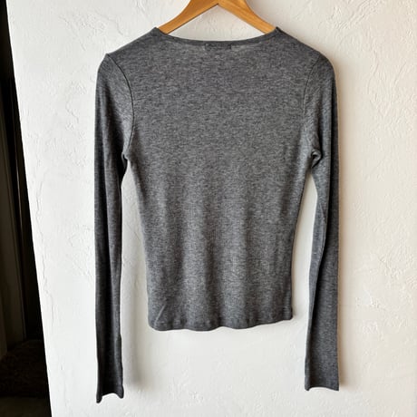finger hole long sleeve tops（5color）