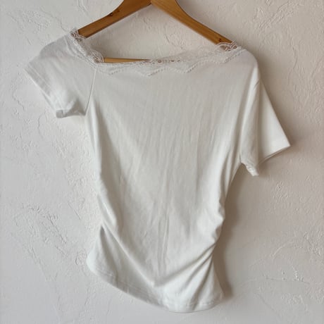 asymmetry lace tops (3color)
