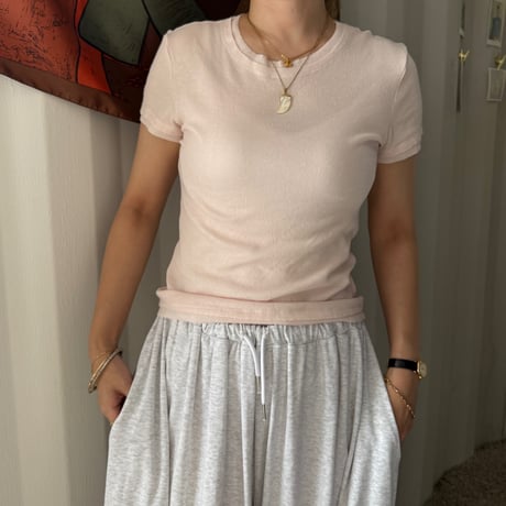 double collar t-shirt (2color)