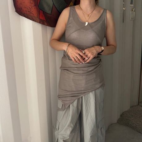 lingerie long tank (3color)