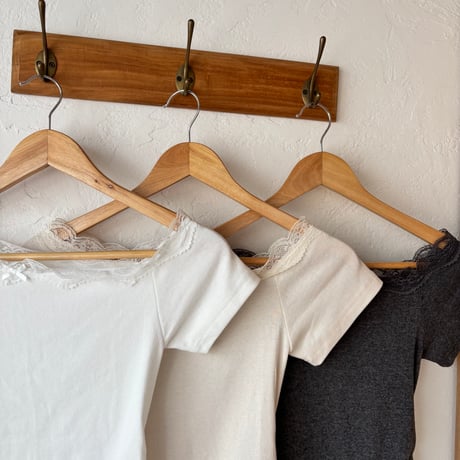 asymmetry lace tops (3color)