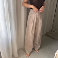 linen wide pants (2color)