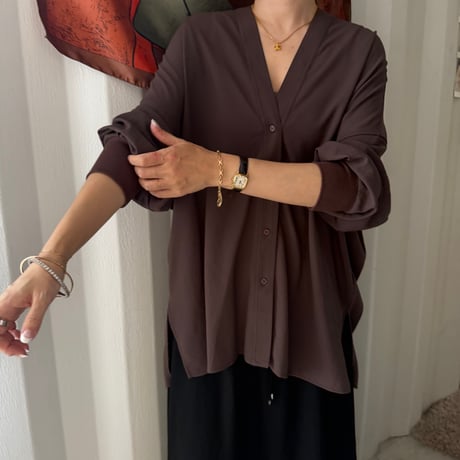 nudie no collar cardigan(3color)