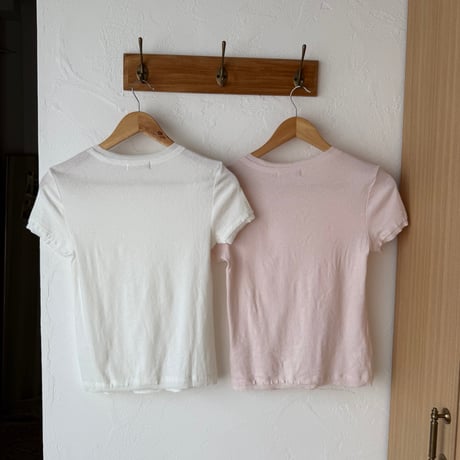 double collar t-shirt (2color)