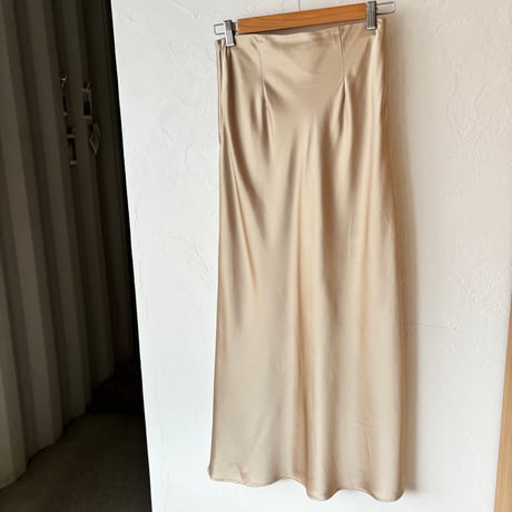 satin nudie skirt (2color)