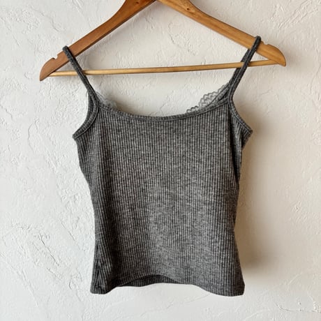 henry neck lace camisole（3color）