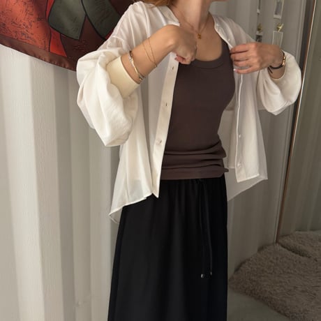 nudie gather cardigan(3color)