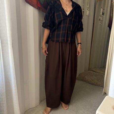 skipper check blouse
