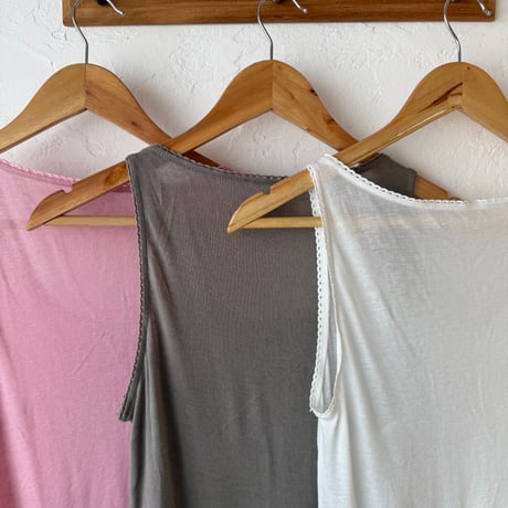 lingerie long tank (3color)