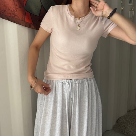 double collar t-shirt (2color)