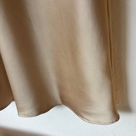 satin nudie skirt (2color)
