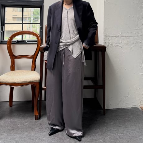 satin pants (2color)