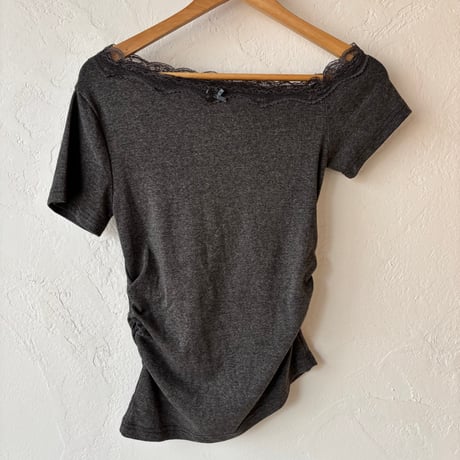 asymmetry lace tops (3color)