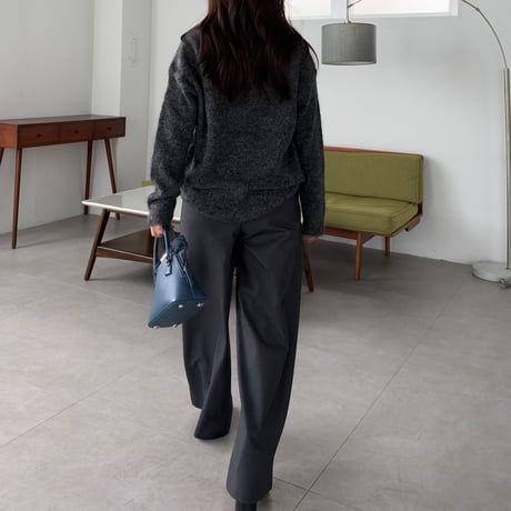 one tuck slacks pants(2color)