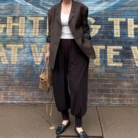 button jogger pants (3color)
