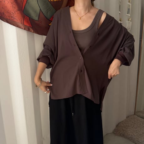 nudie no collar cardigan(3color)
