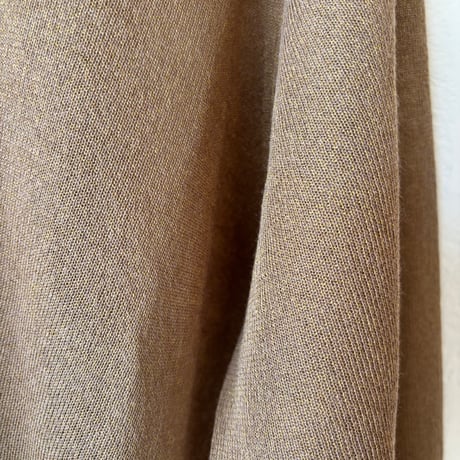 sheer lamé collar knit