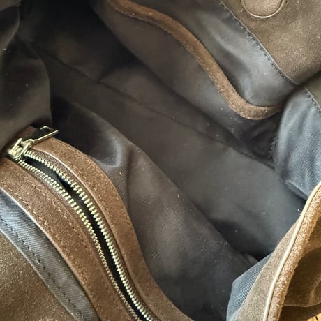 drape suede shoulder bag