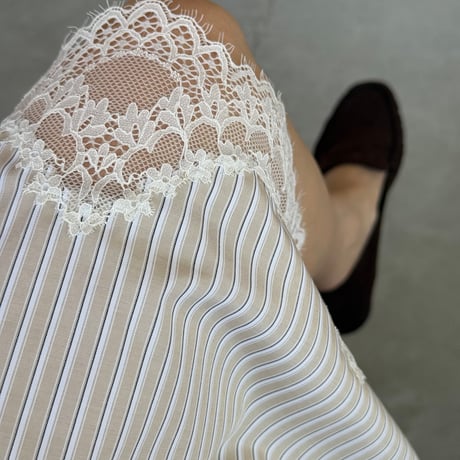 stripe lace skirt ※setup可能