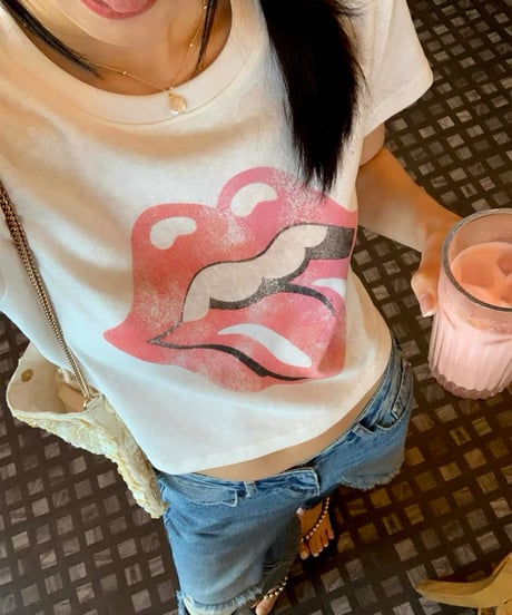 【予約販売】ビンテージ デザインプリントショートTシャツ