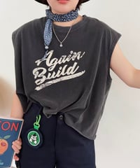 【予約販売】 ビンテージウォッシュ レタリング タンクトップ