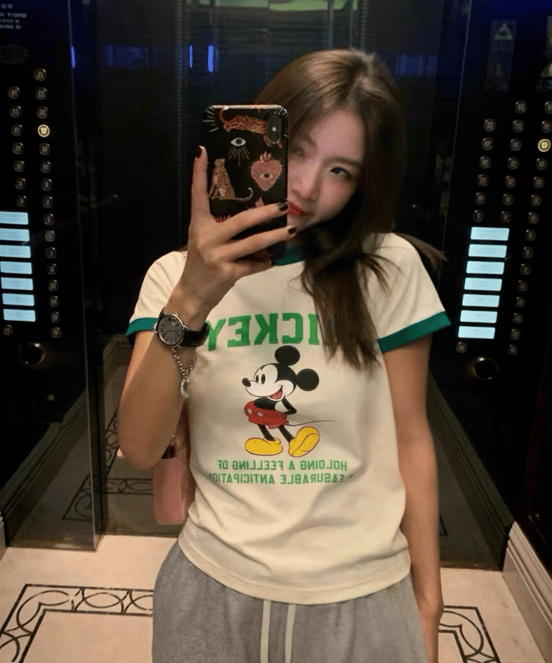 kuriですD&G ミッキー RUN リンガーT ホロタグ ミッキーマウス別注