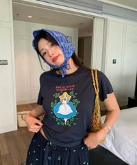 【予約販売】Alice アリス ビンテージデザインプリントTシャツ