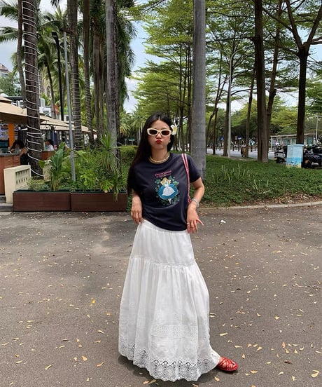 【予約販売】Alice アリス ビンテージデザインプリントTシャツ