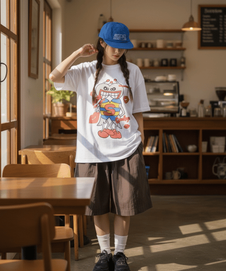 【予約販売】ビンテージ 復刻デザインプリントTシャツ